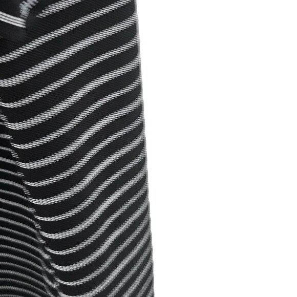 Nike Fit Dry Golf Polo Shirt Mens Size M Black White Striped Fit Dry Polyester - Picture 10 of 10